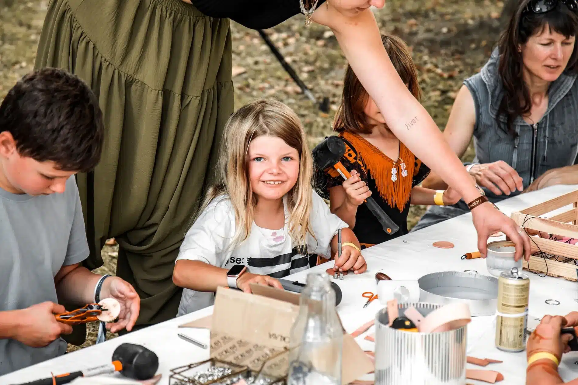 děti na Healing Festivalu Rodinná oaza Dětský koutek