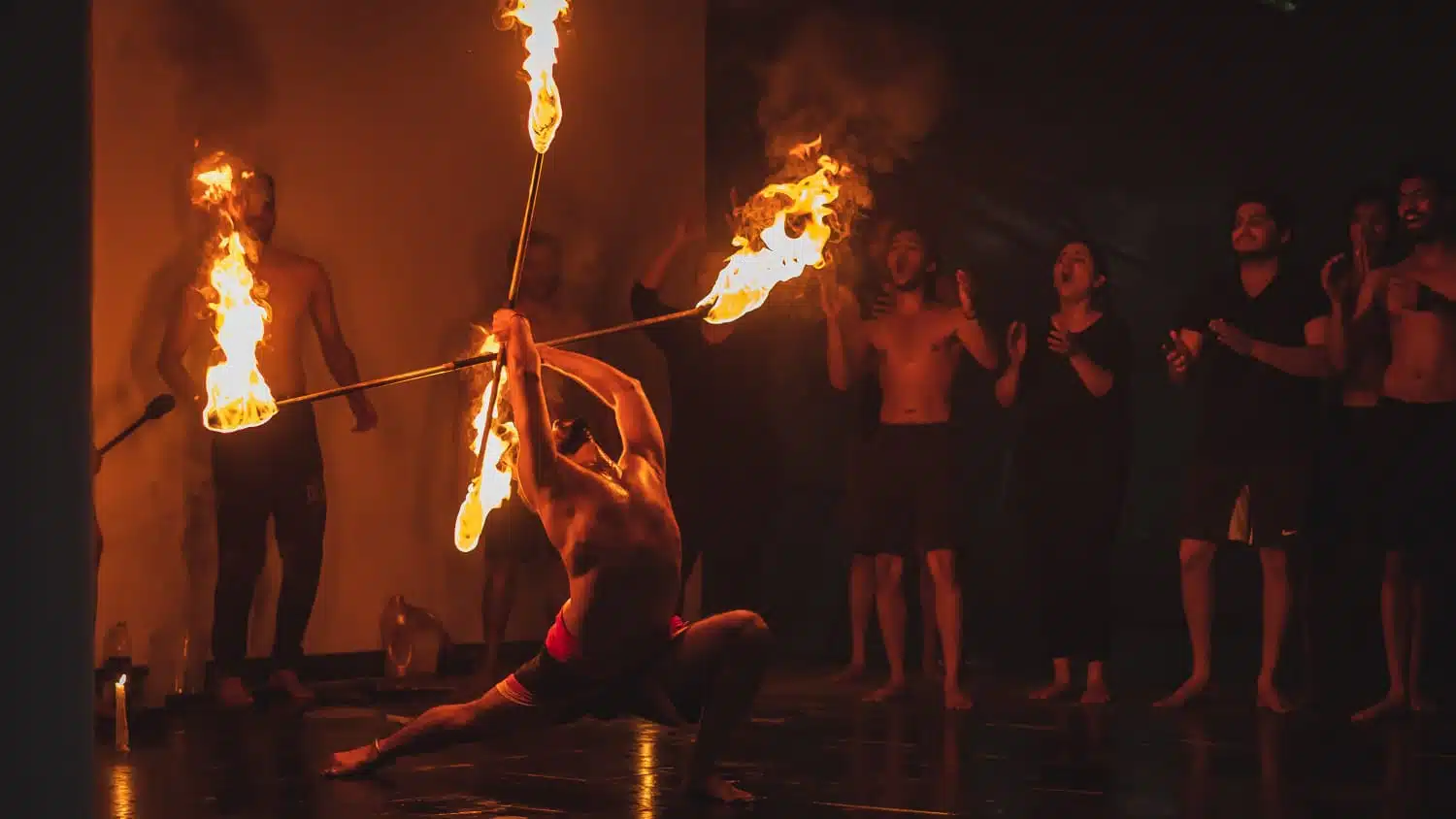 Anahata Healing Festival Arpit Singh - Kalari Warriors Fire Dance Workshop
